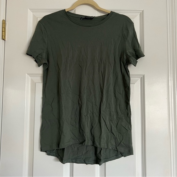 Zara Army green tee - Picture 1 of 3